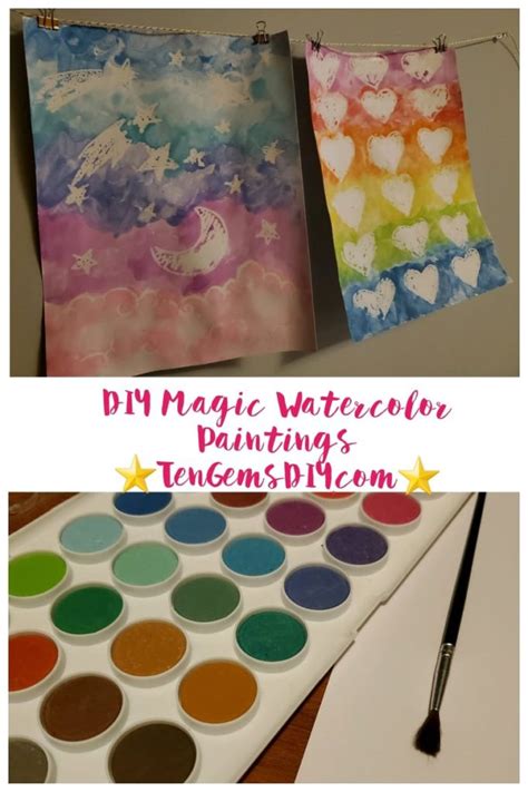 Magical water painting